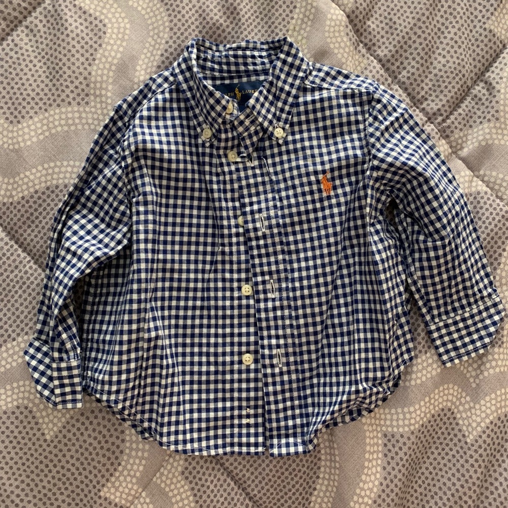 Blue Ralph Lauren Button Up Shirt